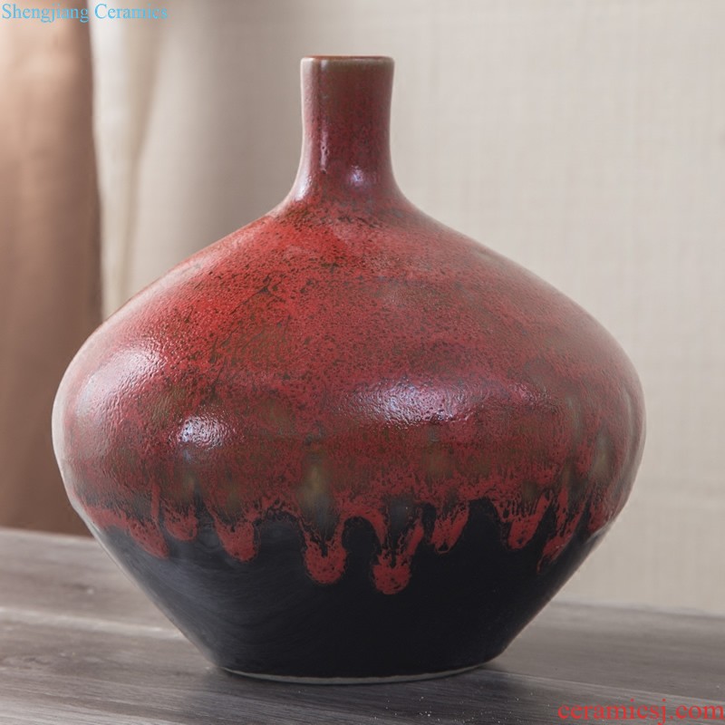 Contemporary and contracted fashion ceramic vase furnishing articles sitting room white jingdezhen home decoration crafts arranging flowers