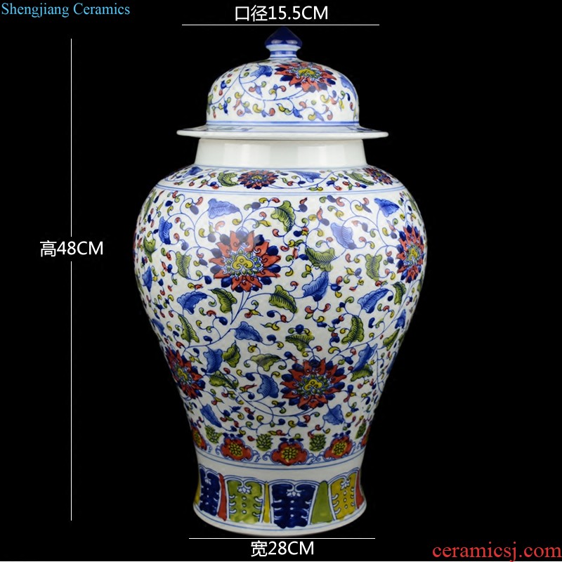 Jingdezhen ceramic hand-painted vases furnishing articles celebrity master new Chinese style household act the role ofing is tasted the sitting room porch place by hand