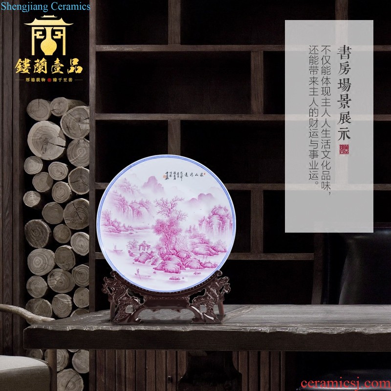 Jingdezhen ceramics imitation qing qianlong blue-and-white youligong longfeng gall bladder new Chinese style household collect flower arranging furnishing articles