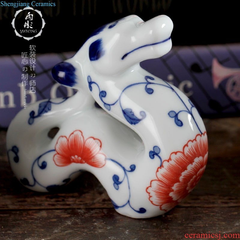 High temperature solid classic jingdezhen blue and white porcelain household household porch tea table edge ceramic stool drum stool in shoes