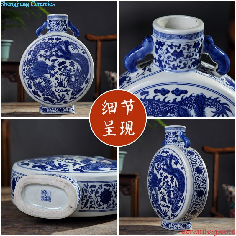 Jingdezhen ceramics vases, flower arranging furnishing articles creative home sitting room desktop TV ark wedding gifts