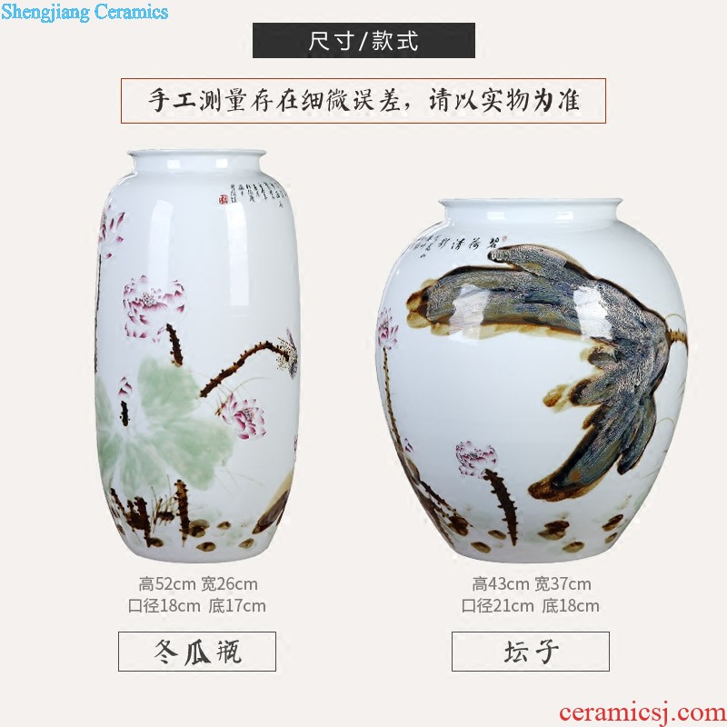 Jingdezhen archaize large jun porcelain vases, flower arranging is new Chinese style ceramic TV ark place to live in the living room accessories