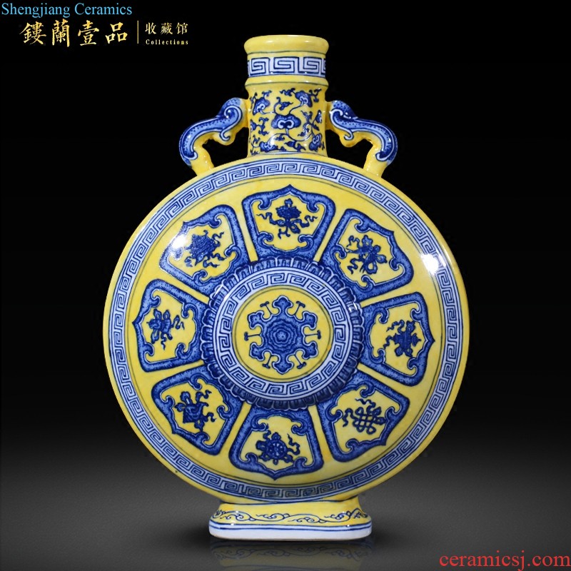 Hand-painted dry flower vases, new Chinese style living room sofa of blue and white porcelain of jingdezhen ceramics TV ark adornment furnishing articles