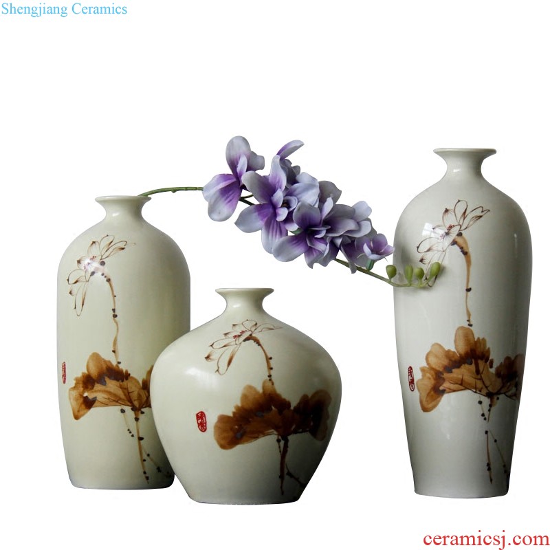 Jingdezhen ceramic kiln ceramic vases, flower carpet of coloured drawing or pattern manually inserted vase household porch place