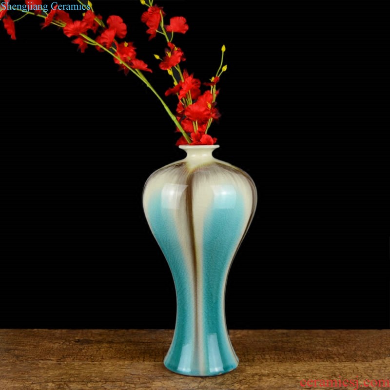 New Chinese style of jingdezhen ceramic vase The sitting room simulation flower dried flowers flower arrangement furnishing articles household soft adornment ornament