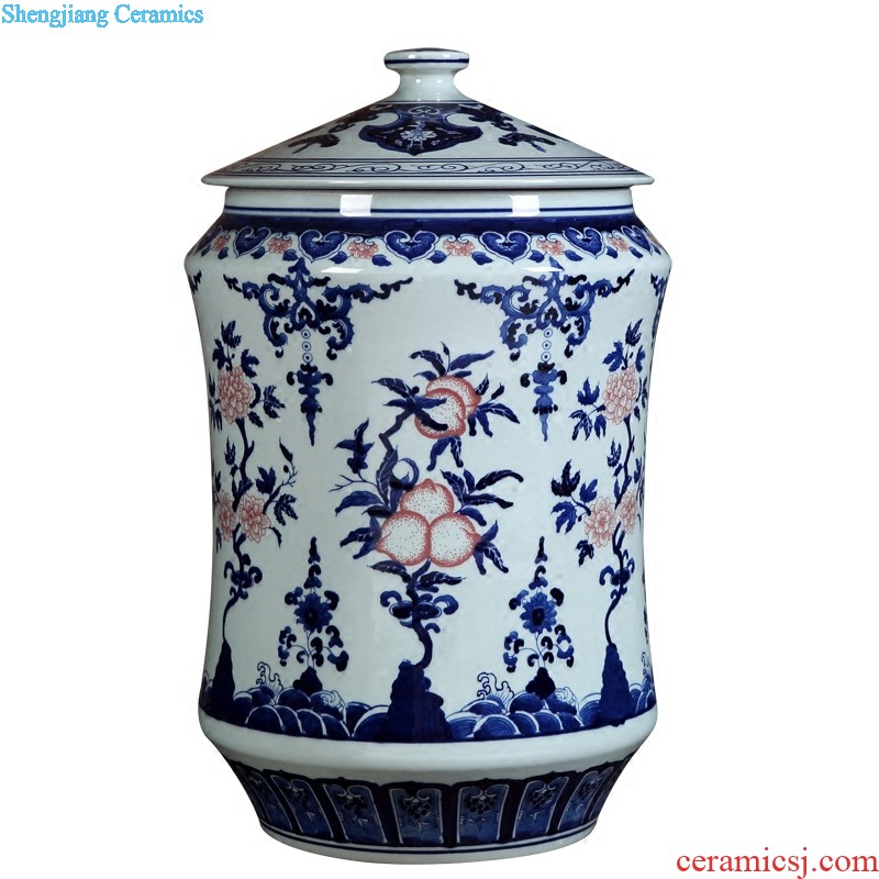 Jingdezhen ceramics furnishing articles hand-painted vases, flower arranging lucky bamboo sitting room porch decoration of Chinese style household ornament