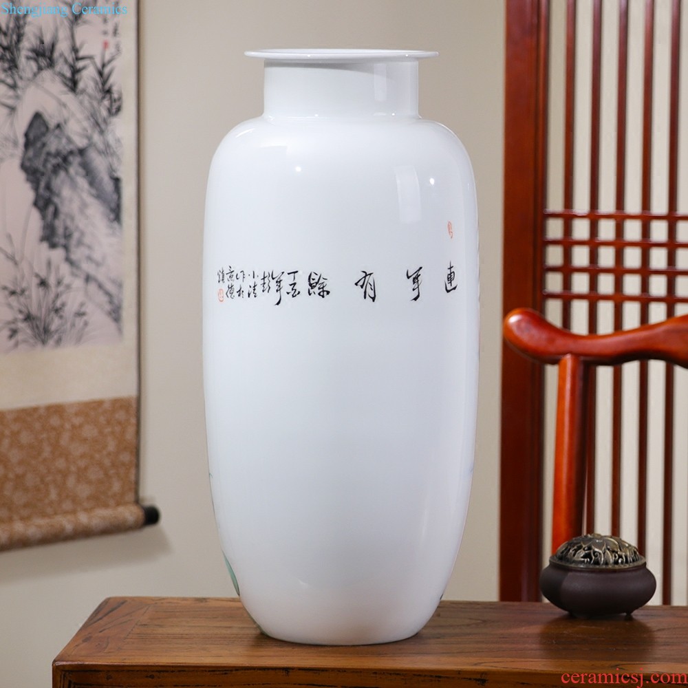 Jingdezhen ceramics vase furnishing articles the sitting room is blue and white porcelain vases, flower arranging flowers mesa of new Chinese style household decoration