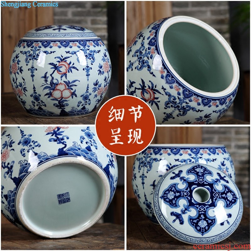 Jingdezhen ceramics vases, flower arrangement sitting room porch decoration of Chinese style household TV ark place wedding gift