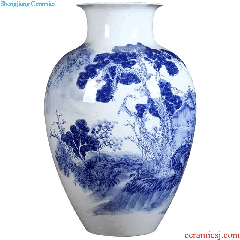 Much luck landscape of jingdezhen ceramics vase large flower arranging home sitting room collection place adornment