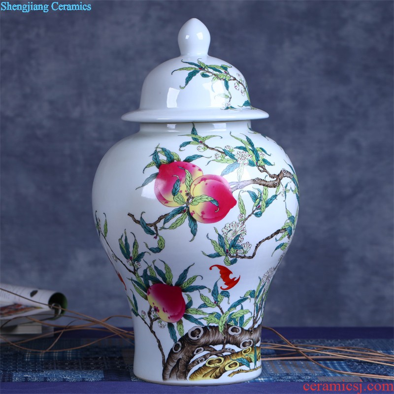 Jingdezhen ceramics hand-painted vases, flower arranging CV 18 riches and honour furnishing articles new Chinese style household adornment ornament sitting room