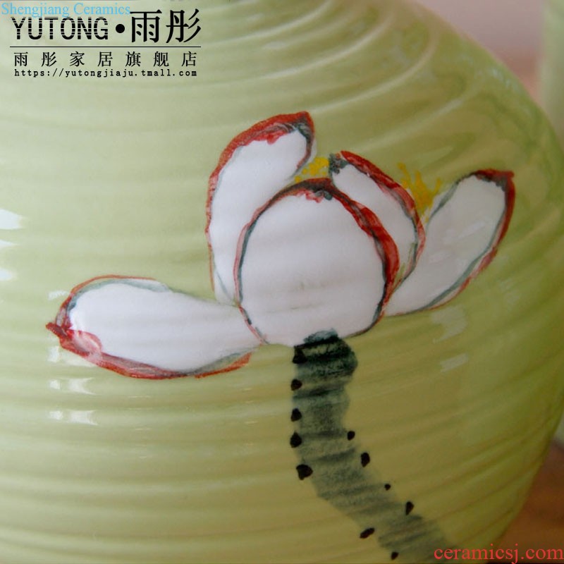 Rain tong home | jingdezhen ceramic high-temperature kiln ceramic flower, flower vases, ceramic furnishing articles porch decoration