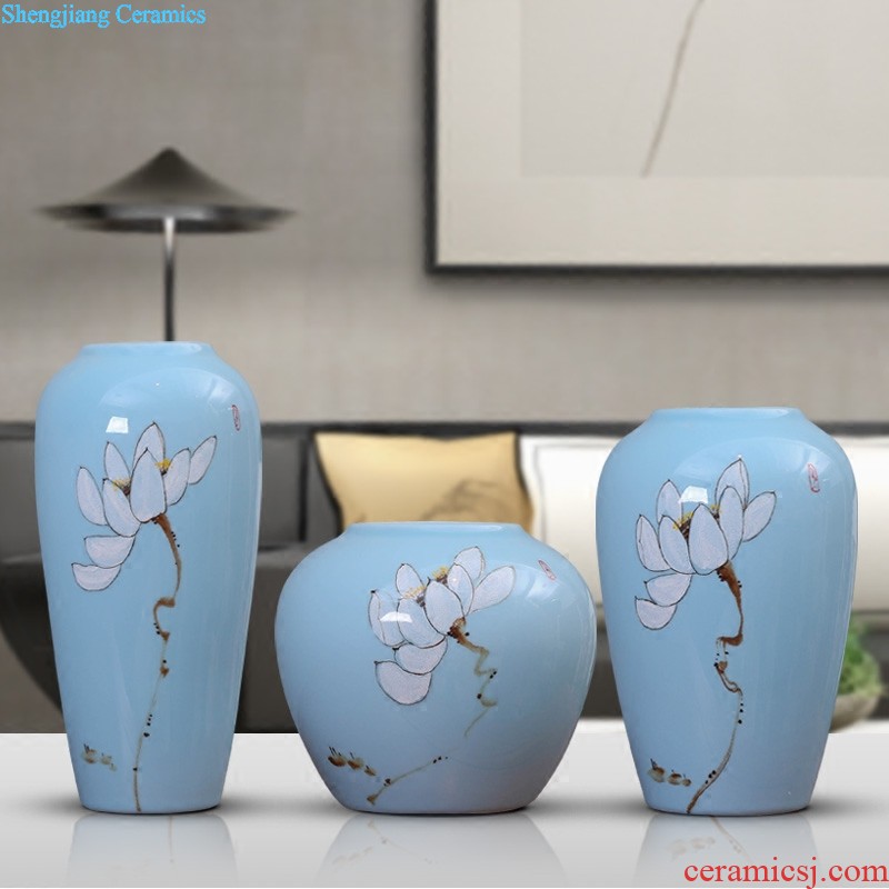 Jingdezhen ceramics furnishing articles imitation qing qianlong pastel colour like ear 18 arhats statue of vase household ornaments