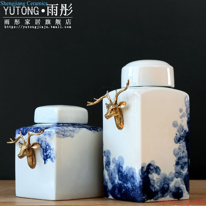 Beautiful blossoms keep moment Jingdezhen ceramic clay/ceramic celadon hand knead lotus flower gift boxes