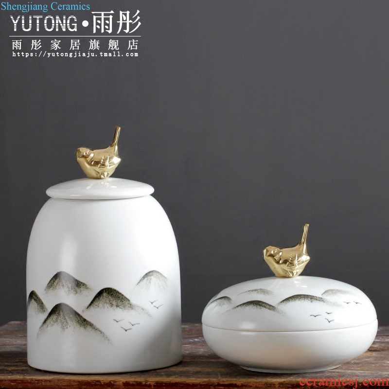 High temperature manual thick continental six edge stool jingdezhen ceramic stool gold-plated hand-painted dressing change stool drum shoe block