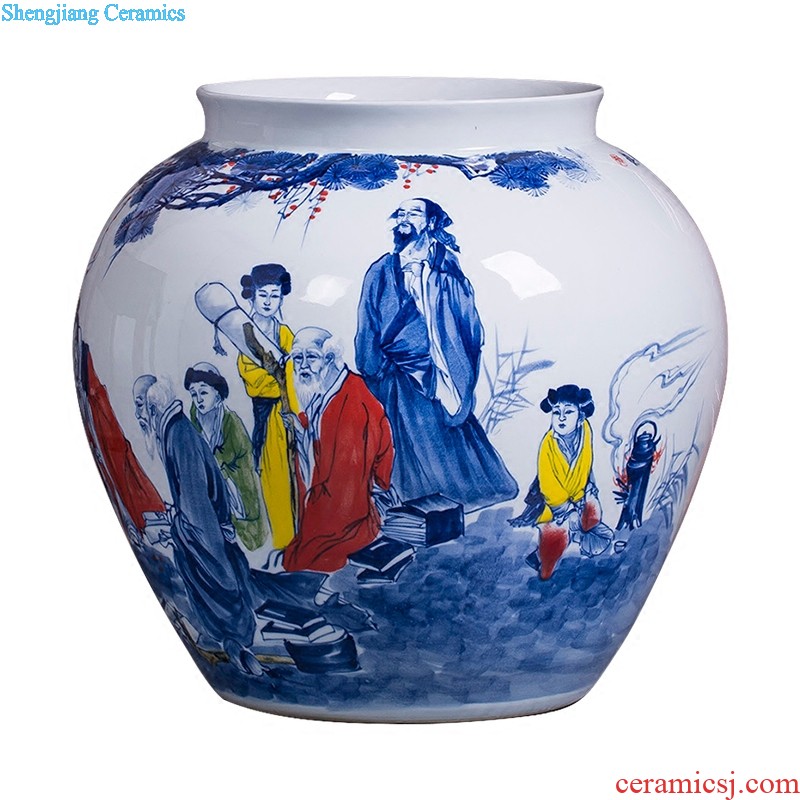 Jingdezhen ceramics decoration plate of Chinese style household act the role ofing is tasted the sitting room porch TV ark wine desktop furnishing articles