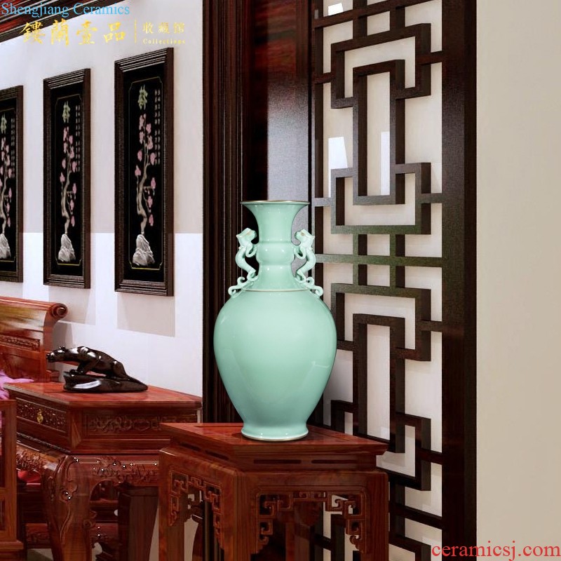 Jingdezhen ceramics imitation qing qianlong bon fire hose lines gourd vases, sitting room of Chinese style household decorations furnishing articles