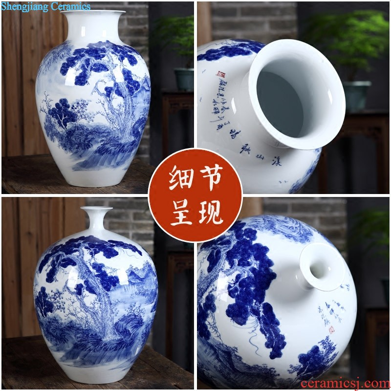 Much luck landscape of jingdezhen ceramics vase large flower arranging home sitting room collection place adornment