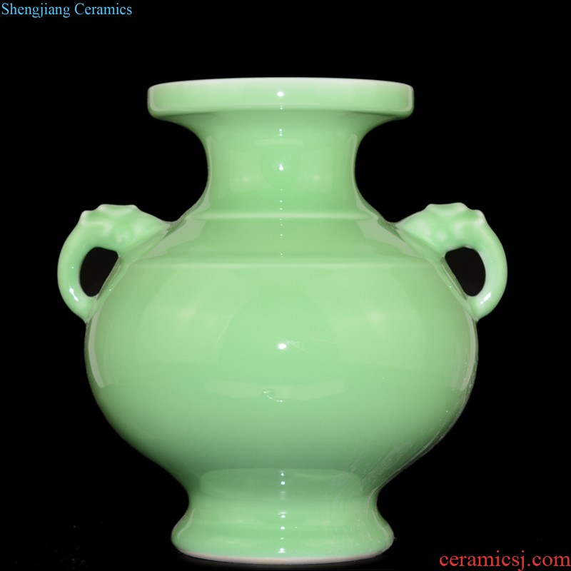 Jingdezhen ceramic smoked incense burner aromatherapy furnace large ancient longquan celadon tower joss stick for the Buddha temple supplies