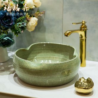 Koh larn lattice, jingdezhen ceramic toilet stage basin sink basin art lavatory waist drum lobules