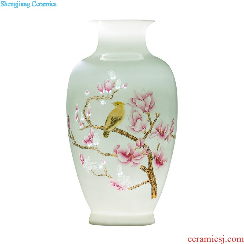 F001 jingdezhen ceramics China red tail bottle of large vase hotel furnishing articles sitting room adornment handicraft