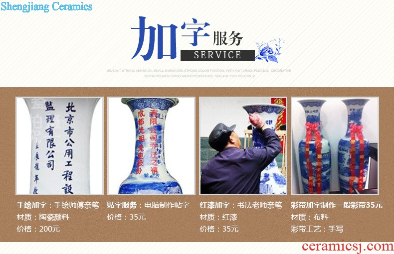 Jingdezhen ceramics has a long history in the masters hand draw the French blue and white porcelain vase sitting room hotel decoration furnishing articles