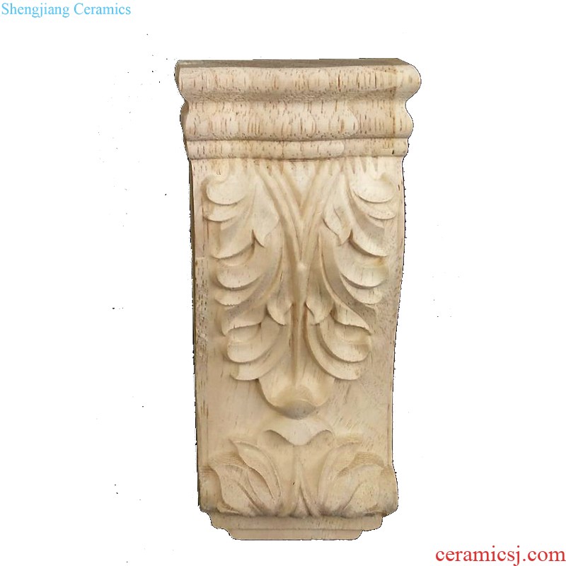 Angle of european-style solid wood flower small accessories line furniture of Chinese style wood carve patterns or designs on woodwork applique dongyang woodcarving flowers