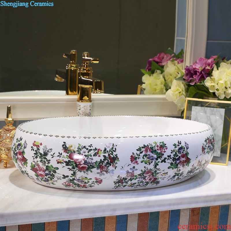 Gold cellnique Jingdezhen ceramic sanitary ware art stage basin sink basin splendid tiancheng 626