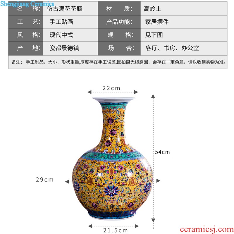 Archaize of jingdezhen ceramics kiln vases, flower arrangement of Chinese style white home sitting room ark adornment furnishing articles d7