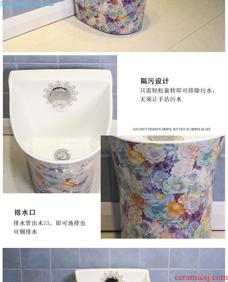 Koh larn, qi stage basin sink lavatory ceramic european-style bathroom art basin of the basin that wash a face