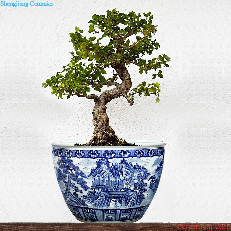 Jingdezhen ceramics zen three-piece floret bottle of flower arrangement, sitting room of Chinese style household decorations crafts