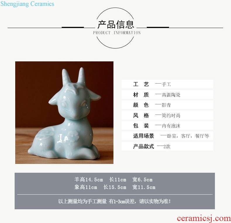 Rain tong home | jingdezhen blue and white recent household ceramics creative caddy white POTS