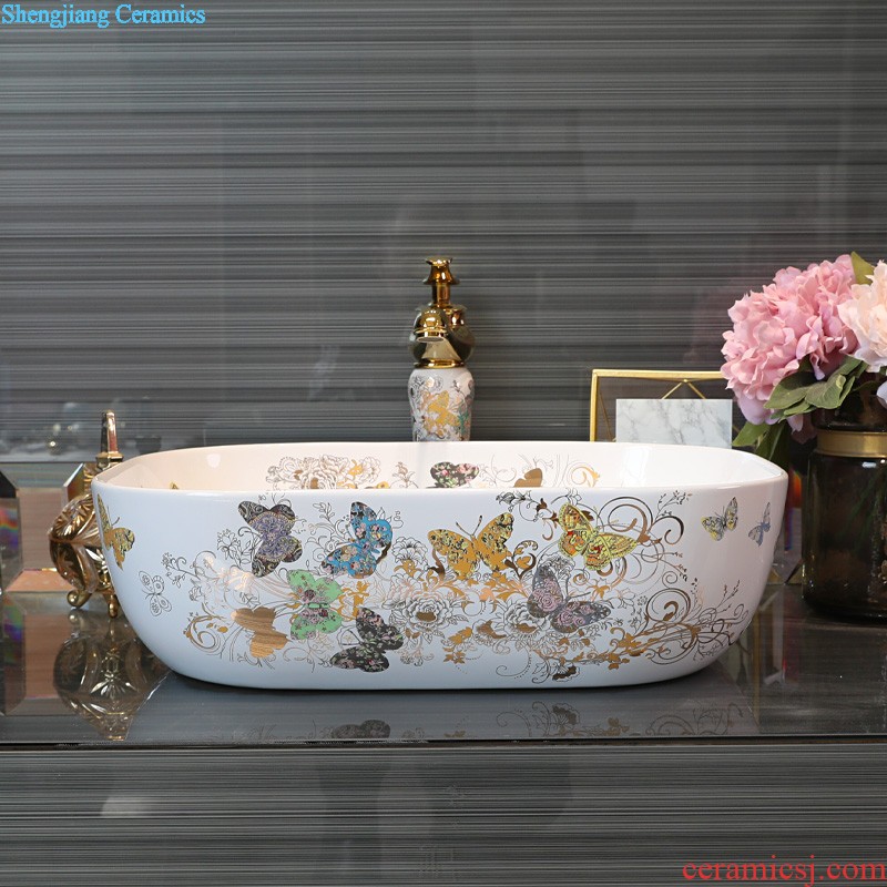 Europe type lavatory toilet lavabo basin sink contracted household on the marble ceramic basin