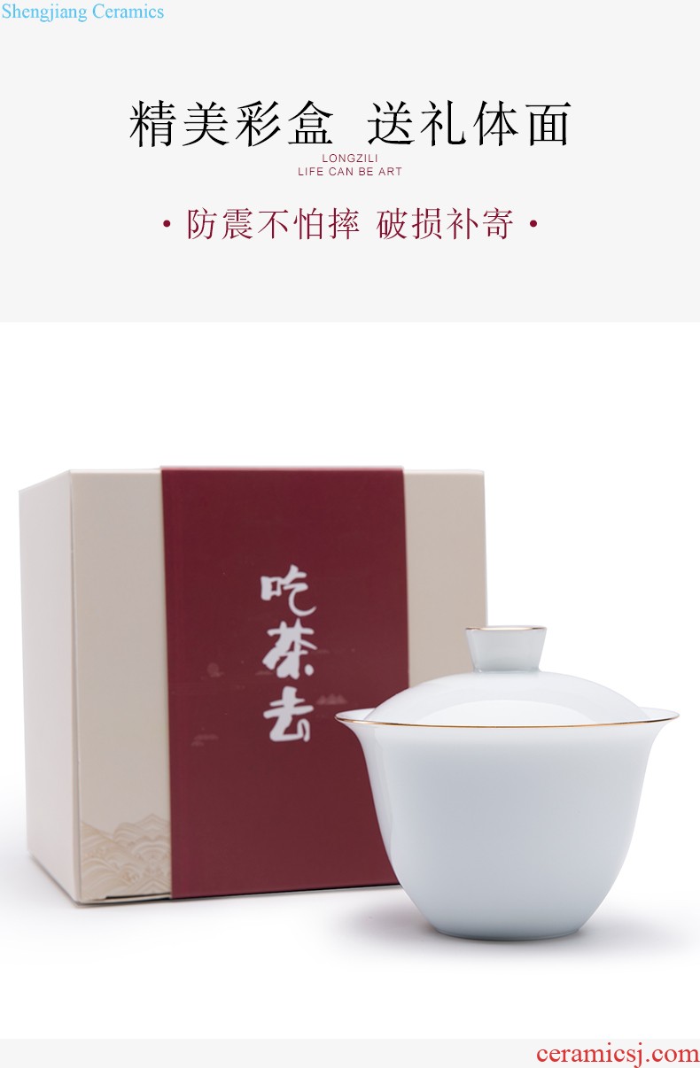 With cover filter landscape jingdezhen ceramic cup China cups personal creative package mail office cup mug cup