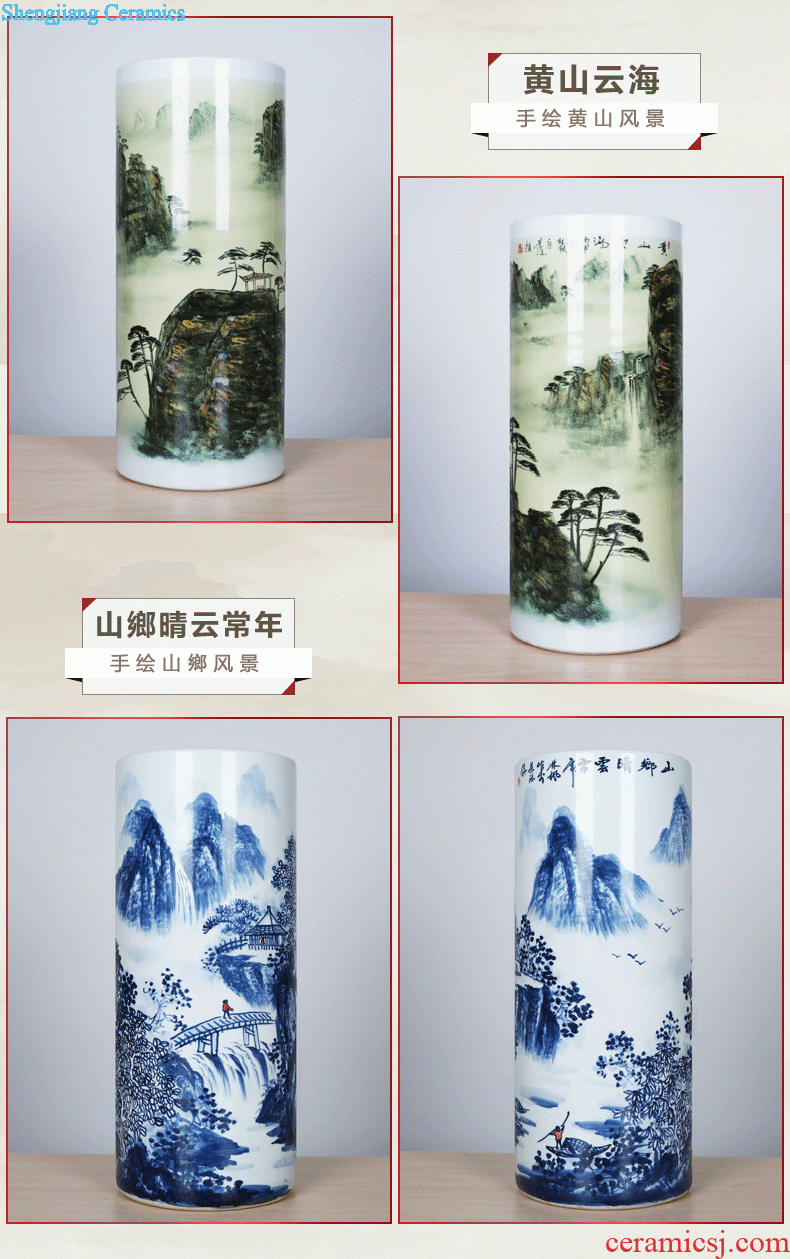 Of 380 hand-painted porcelain jingdezhen ceramics amusement of large vases, club villa housewarming hotel opening