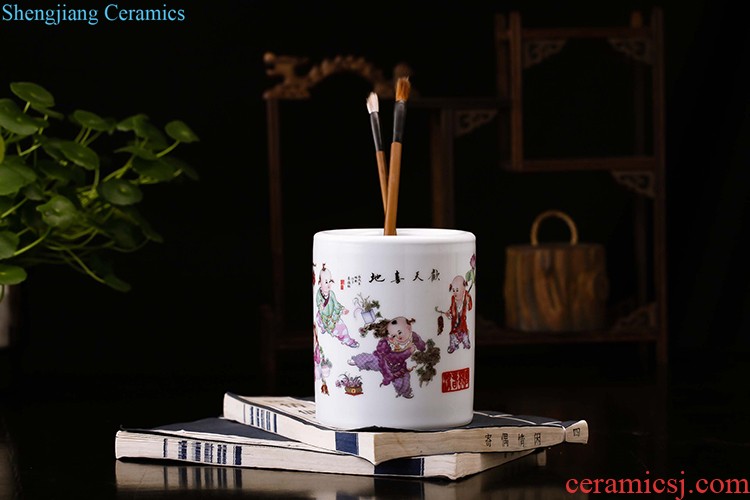 Jingdezhen ceramics China red large vases, flower arrangement home sitting room new adornment large-sized furnishing articles