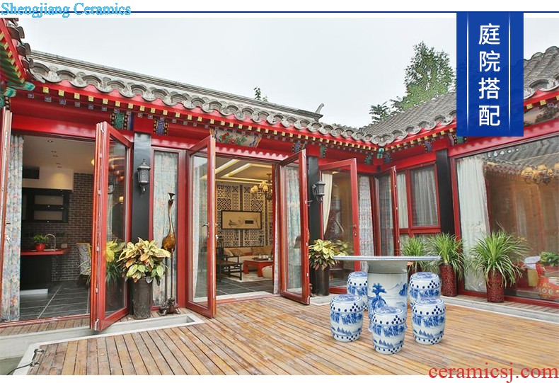 Jingdezhen ceramic masters hand draw much luck powder enamel vase Chinese classical home sitting room adornment is placed