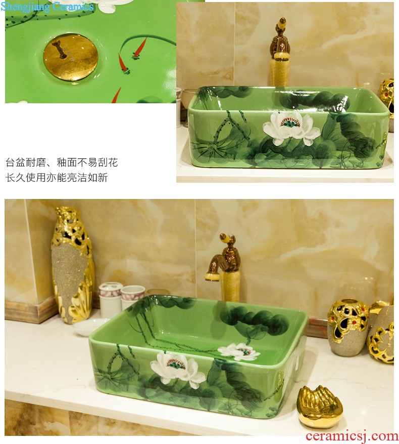 Koh larn qi ceramic wash mop pool large Mop pool slot diamond mop Drag the trumpet to mop sink basin of the balcony