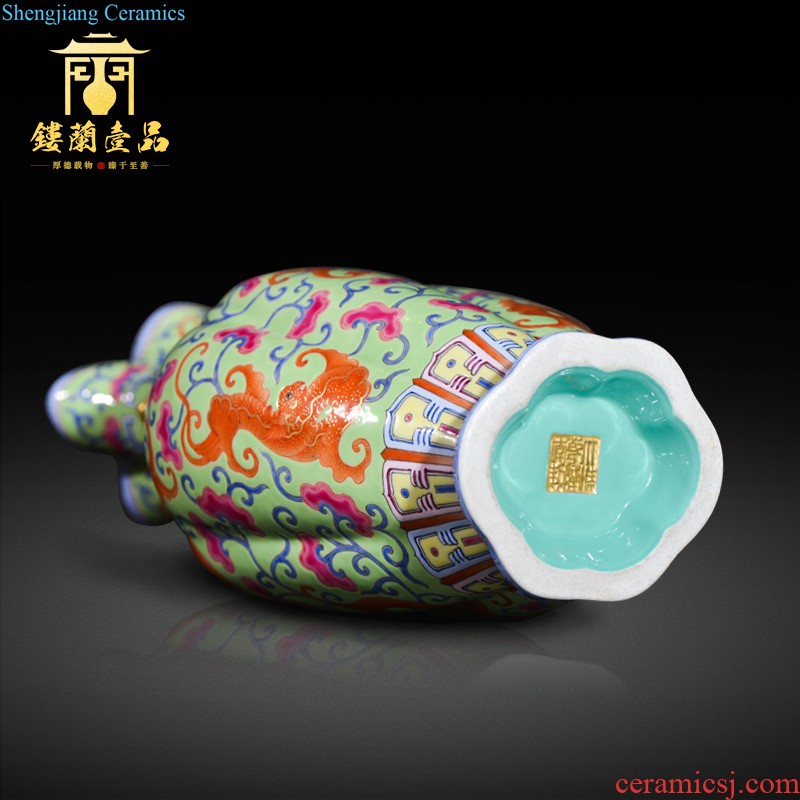 Jingdezhen ceramics and exquisite carving dried flower vase was blessed home sitting room decoration collection furnishing articles