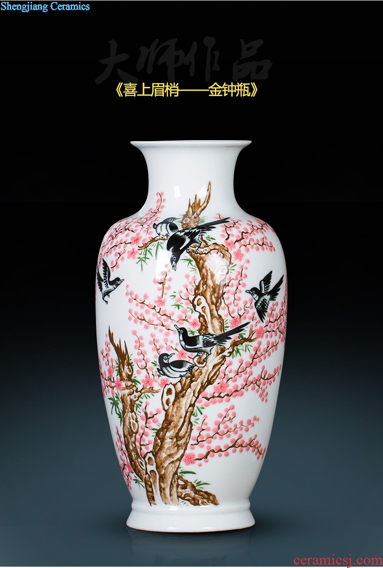 Master of jingdezhen ceramic vase Chinese hand-painted home sitting room porch famille rose more than decorative furnishing articles every year