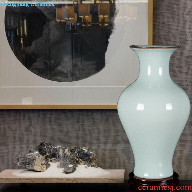 Jingdezhen ceramics vases, flower arranging place of the sitting room of Chinese style household wine rich ancient frame porch decoration decoration