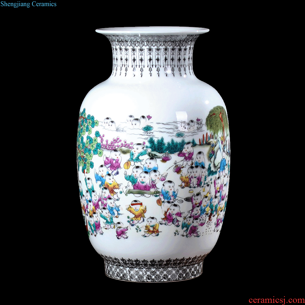 Jingdezhen ceramic vases, antique flower arranging device is placed the new Chinese style household decoration porcelain of large sitting room