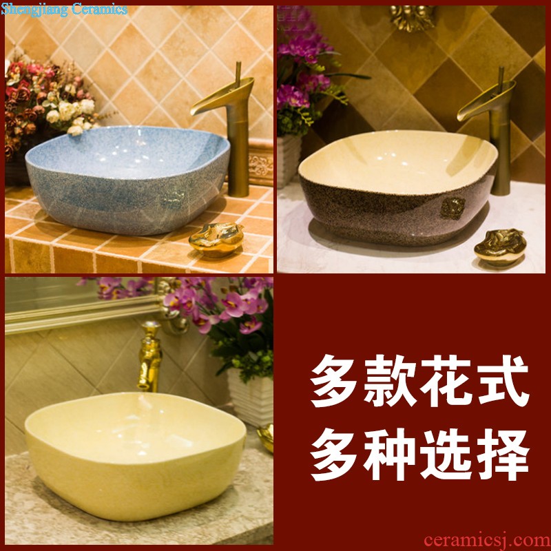 Koh larn, qi stage basin sink lavatory ceramic european-style bathroom art basin of underwater world of the basin that wash a face