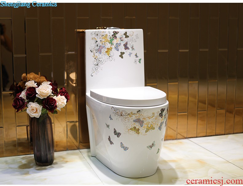 Gold cellnique double drive mop pool ceramic household balcony toilet wash basin floor type large mop pool