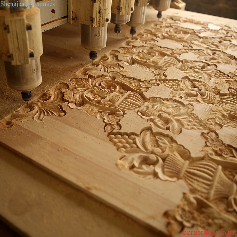 Dongyang woodcarving flowers wardrobe piece of european-style solid wood decal door ark of the head of a bed of carve patterns or designs on woodwork furniture decorative wooden flower GuiJiao flower