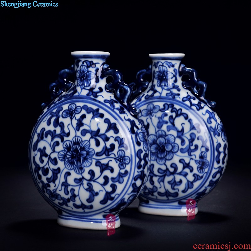 Jingdezhen ceramics glaze of crack open the vase Fashion contracted and contemporary adornment handicraft furnishing articles in the living room