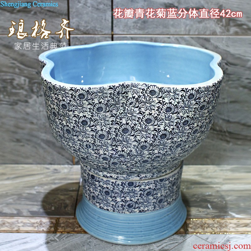 Koh larn neat package mail more art to mop basin Jingdezhen ceramic mop pool Mop pool round The ancient philosophers figure