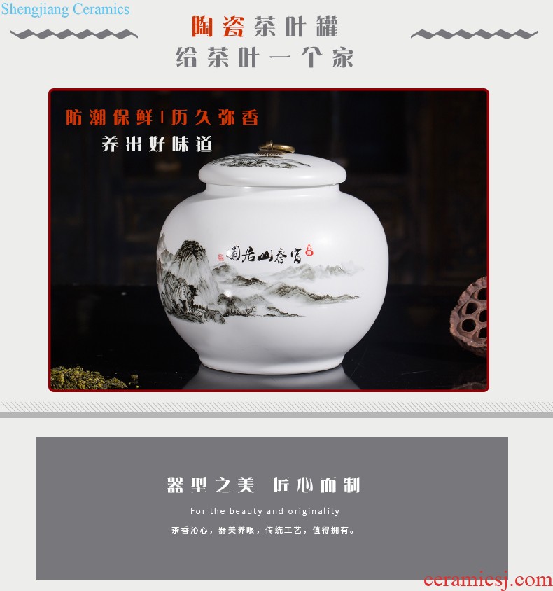 Jingdezhen ceramics China red vases, flower arrangement home sitting room small porcelain furnishing articles h1 wedding decorations