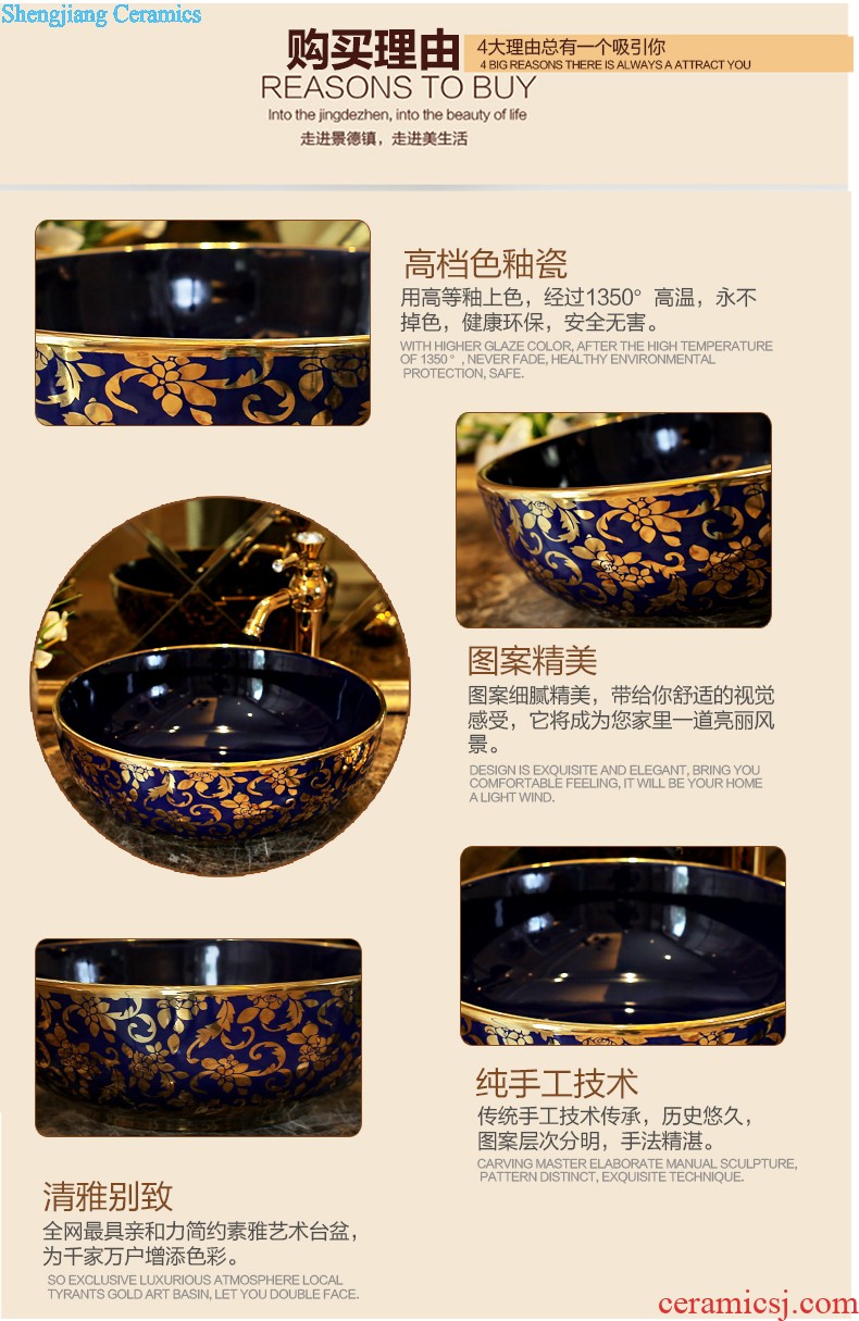 The package mail on bonsai, ceramic lavabo that defend bath lavatory basin art basin of elliptic small bell