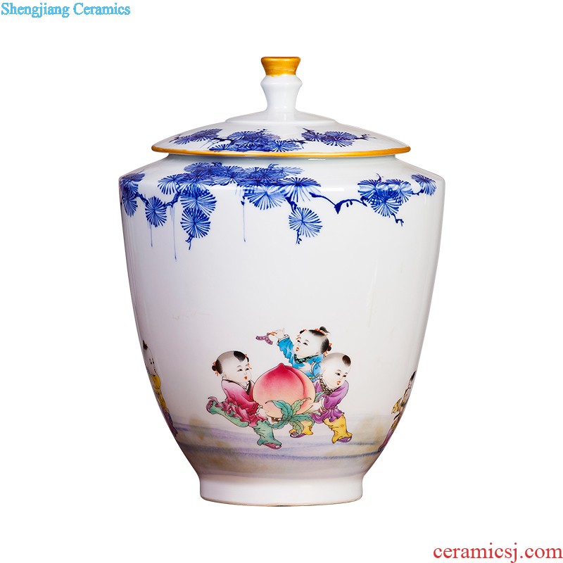 Jingdezhen ceramics kiln vase archaize creative Chinese style household adornment handicraft furnishing articles cb131 sitting room