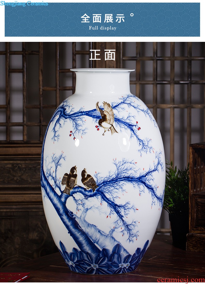 Archaize of jingdezhen ceramics powder enamel vase imitation qianlong year Chinese style classical Angle of the sitting room a few adornment furnishing articles